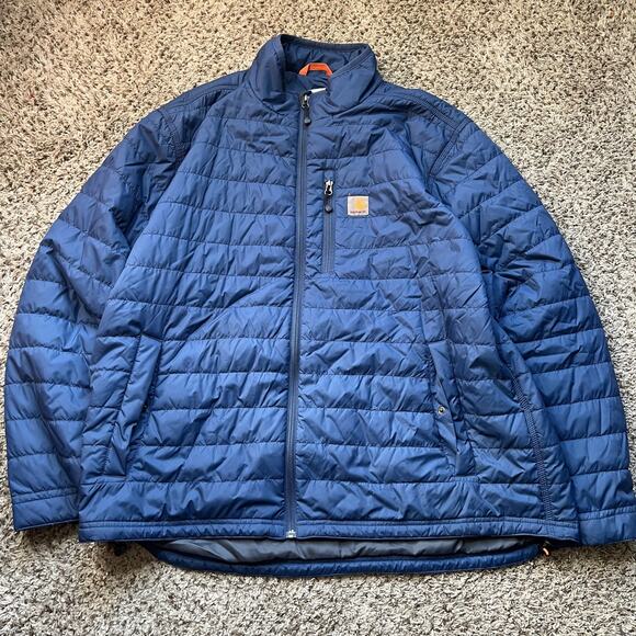 Carhartt Rain Defender Insulated Relaxed Fit Jacket Men’s XL Black - Picture 1 of 10
